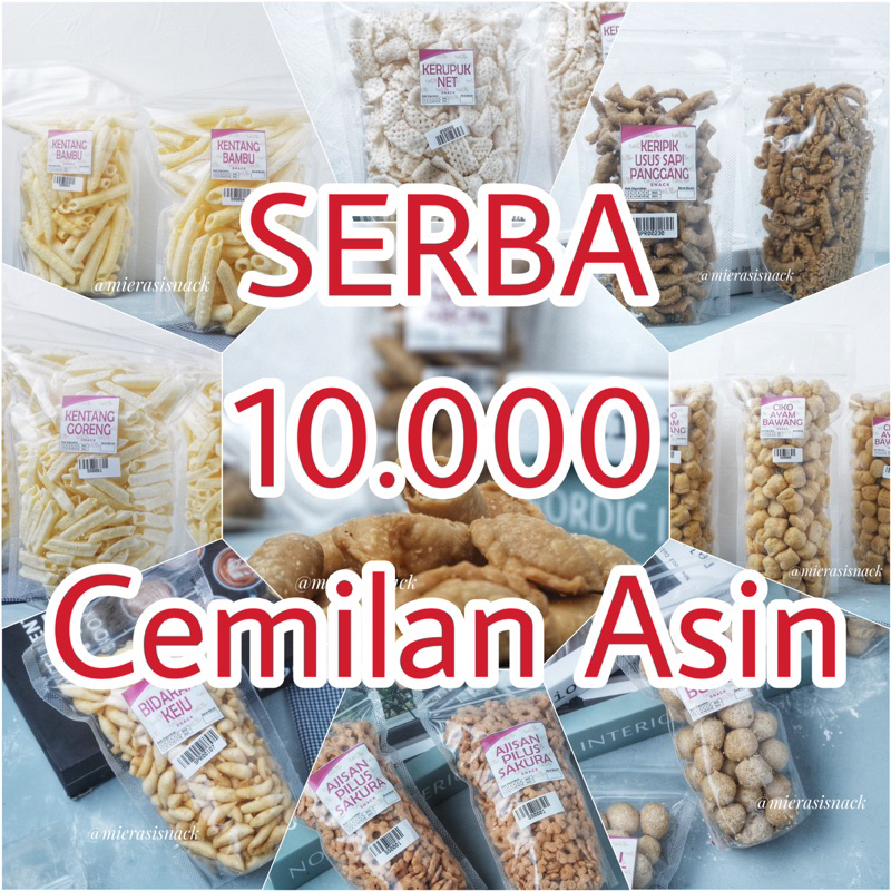 Jual Serba Sepuluh Ribu Cemilan Asin | Snack Kiloan | Jajanan ...