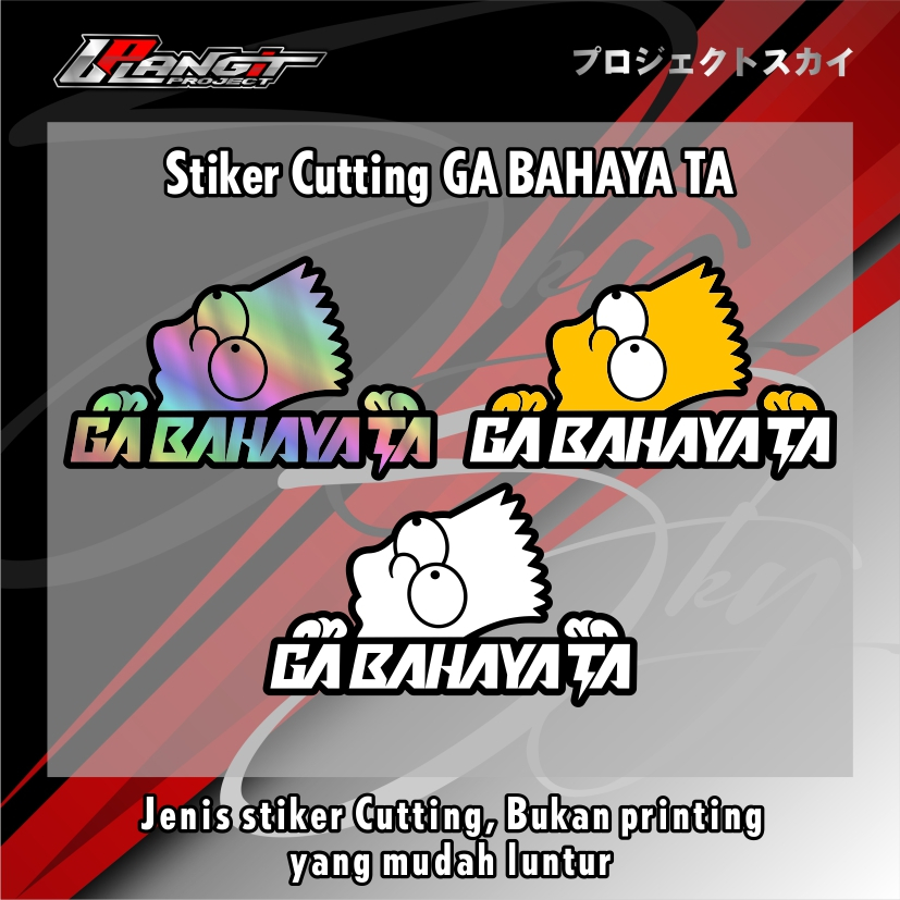 Jual STIKER GA BAHAYA TA CUTTING | Shopee Indonesia