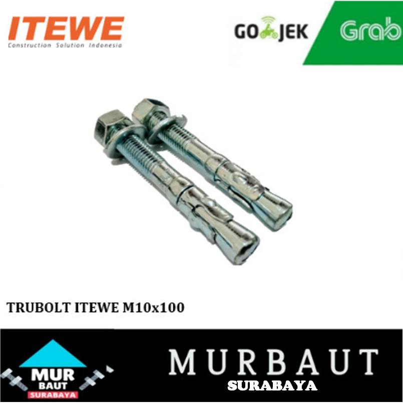 Jual TRUBOLT WEDGE ANCHOR ITEWE M10x100 / DYNABOLT M10 x 100 mm