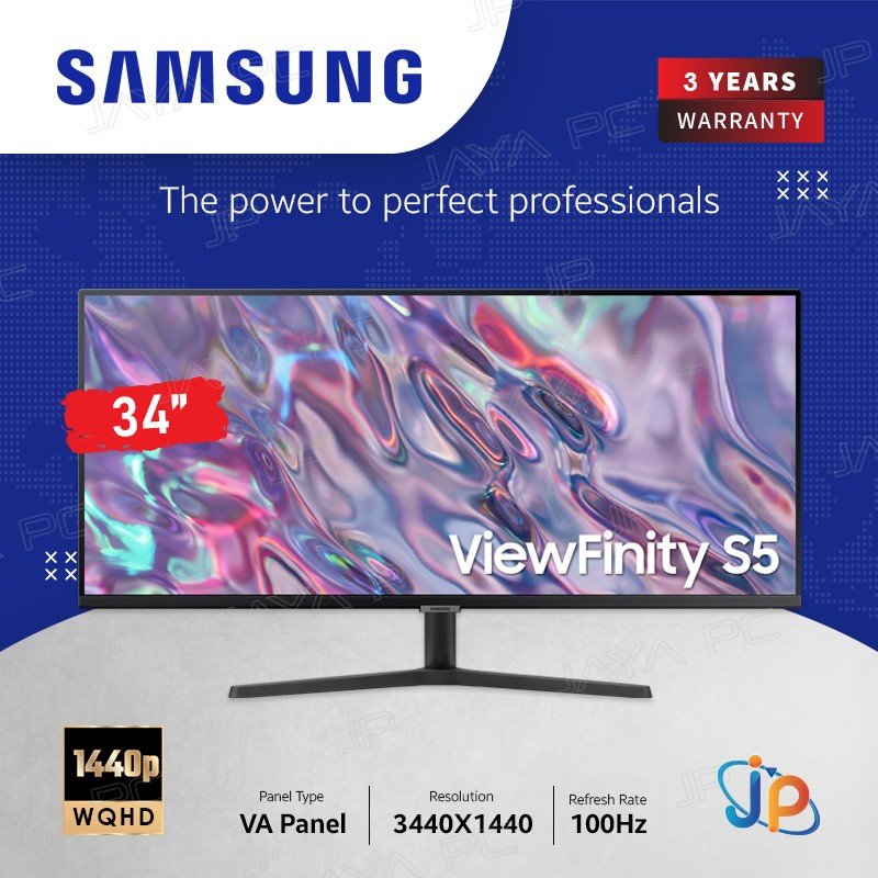 Jual Monitor Samsung LED ViewFinity S5 S34C500 - WQHD 34
