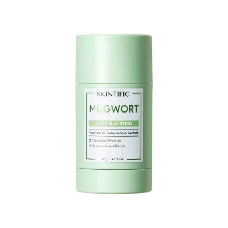 Jual SKINTIFIC Mugwort & Alaska Volcano Acne Clay Stick 40g | Shopee ...