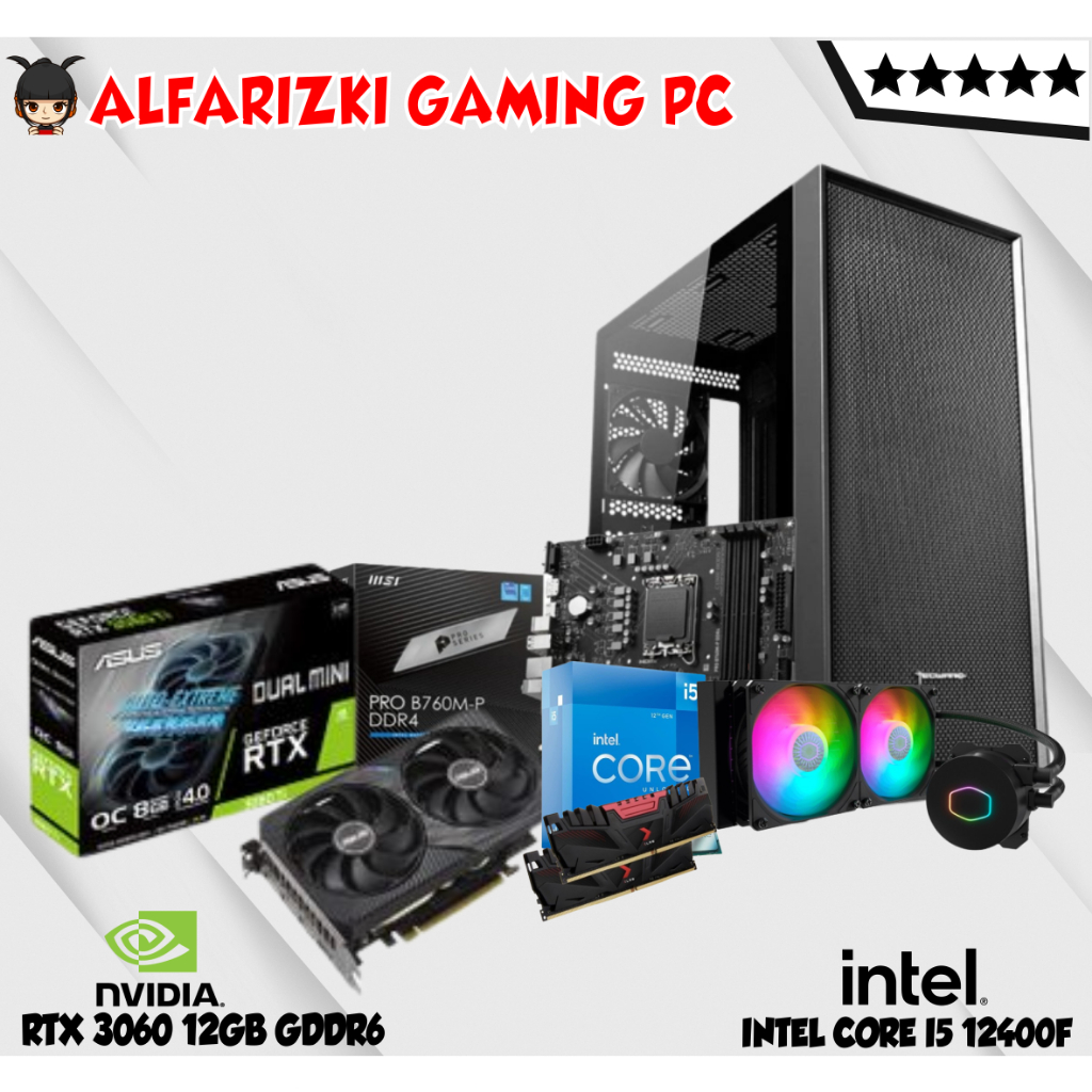 Jual RAJA PC INTEL I5 12400F | RAM 16GB Nvme 512GB | VGA RTX 3060 12GB ...