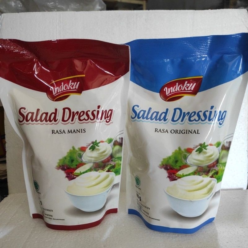 Jual Indoku Salad Dressing Mayo Original Manis 500 Gram Shopee Indonesia