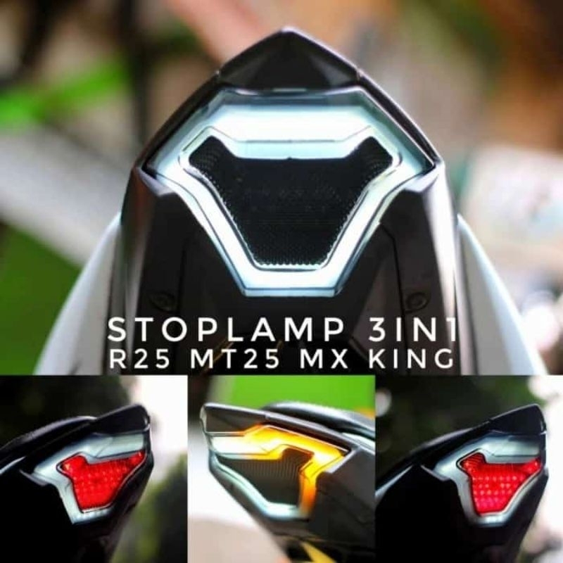 Jual Lampu Stop 3 In 1 Led R25 MT25 Mx King Stoplamp Yamaha Mx King R25