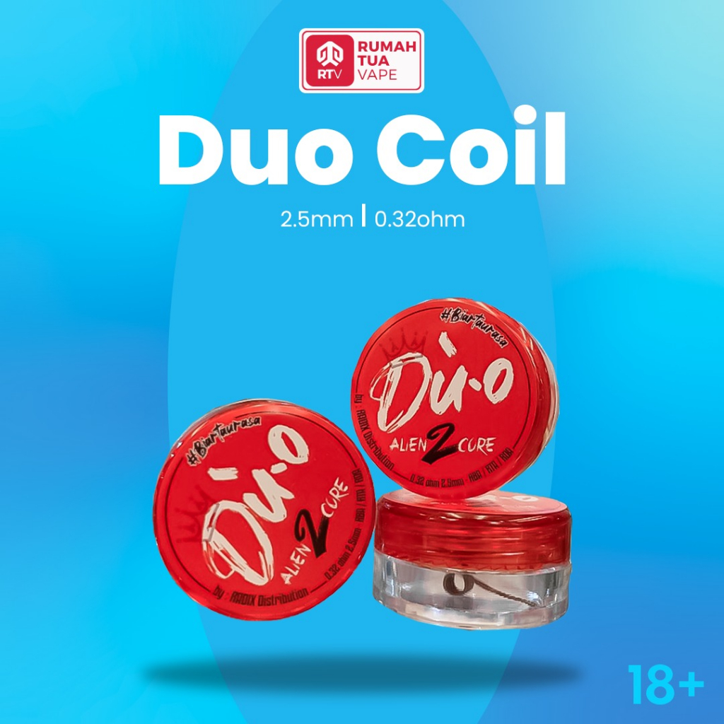 Jual DUO COIL RBA 2.5MM 0.32OHM PREBUILD COIL VAPE | Shopee Indonesia