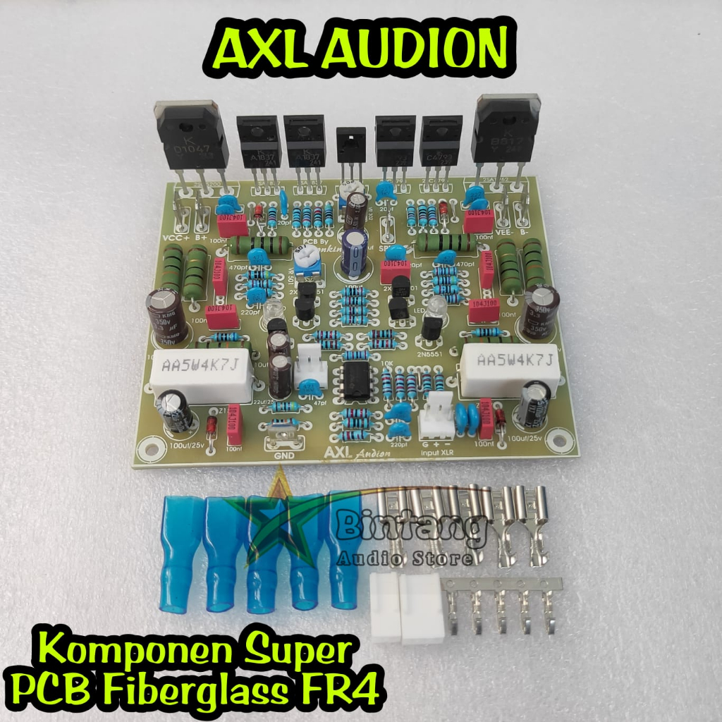 Jual Driver AXL AUDION Power Amplifier PCB Fiber FR4 Komponen Original