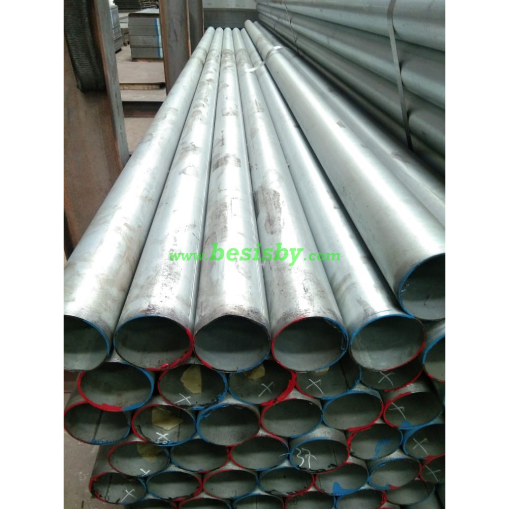 Jual Pipa Besi Surabaya Hitam Gas Air Galvanis Welded Seamless Med Sch ...