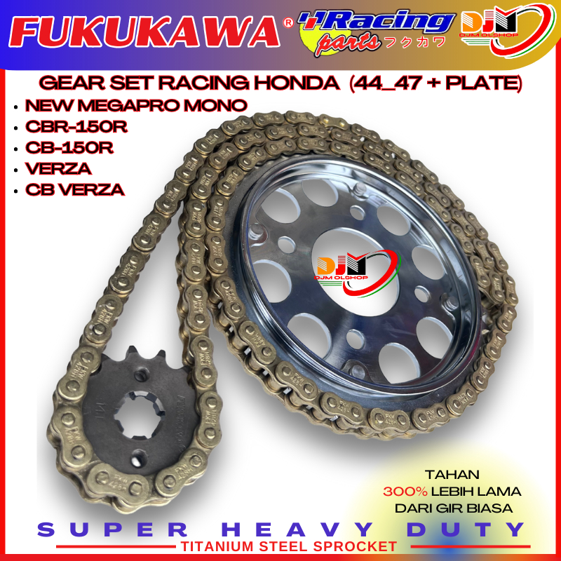 Jual Gear Set Racing Cb R Cbr R New Megapro Mono Verza Sonic Supra Gtr Fukukawa Sss Baut