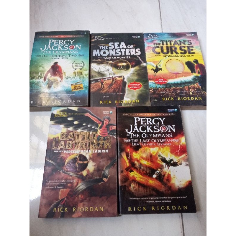 Jual Buku Novel Impor Bestseller Percy Jackson Original | Shopee Indonesia