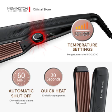 Remington Catokan Genteng Akar Rambut Ceramic Crimp 220 S3580
