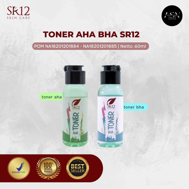 Jual TONER AHA & BHA SR12 DEBS BJM / EXFOLIATE TONER / MENGANGKAT SEL