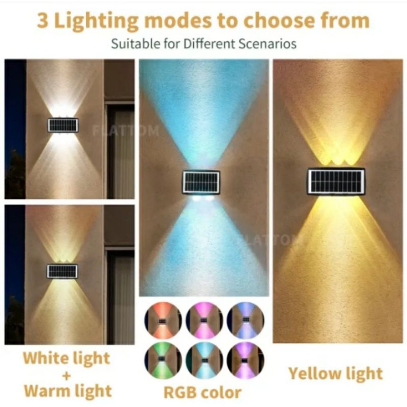 Jual Lampu sorot solar cell Lampu tembak tenaga matahari warna warni ...