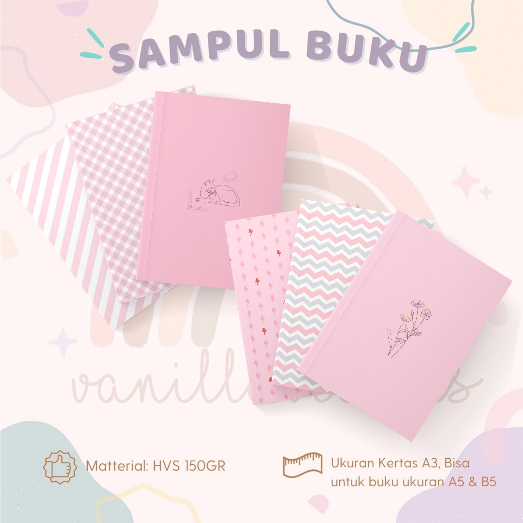 Jual SAMPUL BUKU PINK 6 LEMBAR SAMPUL BUKU AESTHETIC | Shopee Indonesia