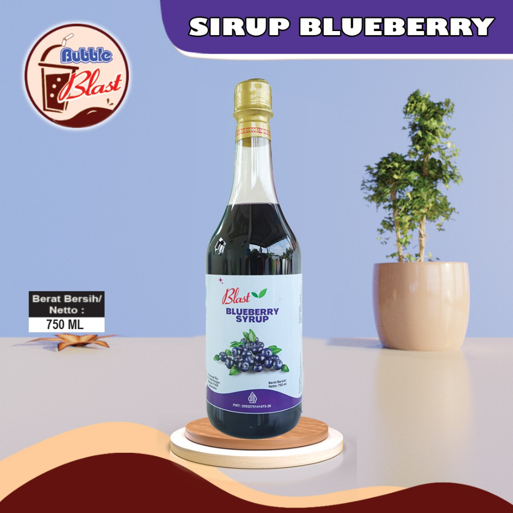 Jual Syrup Rasa Blueberry 1kg (750 ml) | Shopee Indonesia