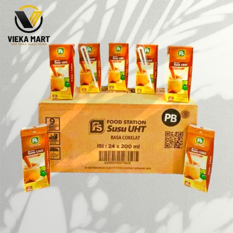 Jual Susu UHT FS Food Station 200ml rasa coklat (Dusan isi 24 pcs ...