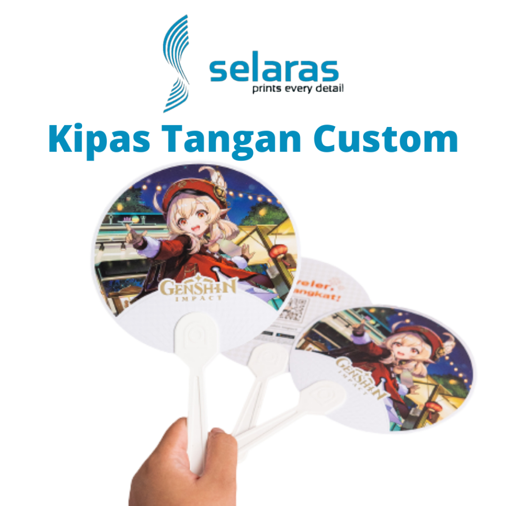 Jual Kipas Tangan Custom Promosi Kampanye Produk Souvenir Hand Fan Selaras Printing Shopee 6155