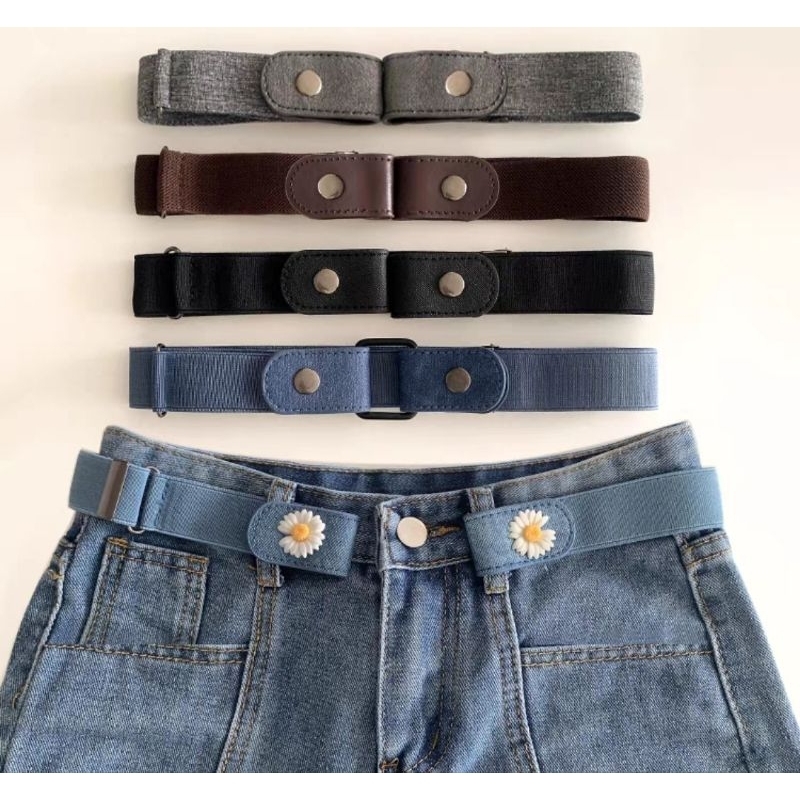 Jual Ikat Pinggang Wanita Karet Melar Klip Belt / Sabuk Wanita Klip