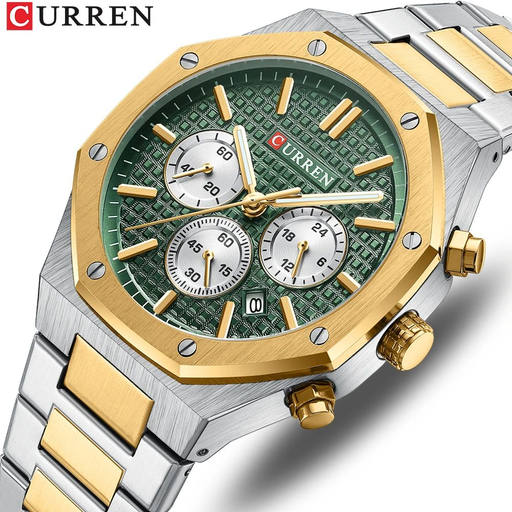 Jual CURREN 8440 Jam Tangan Pria Analog Stainless Steel Chronograph ...