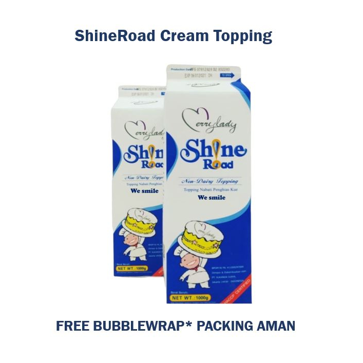 Jual SHINE ROAD NON DAIRY WHIPPING CREAM 1 LTR TOPPING NABATI HALAL