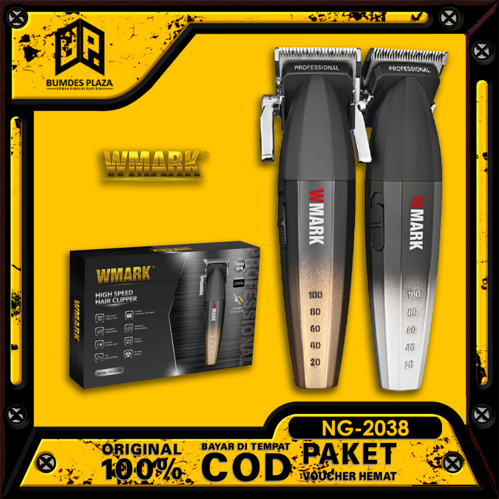 Jual Clipper Rambut Wmark NG 2038 Alat Cukur Pangkas Rambut Elektrik ...