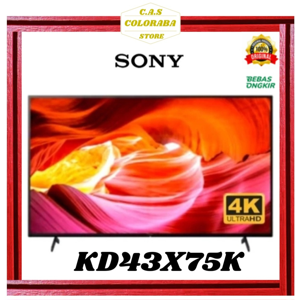 Jual TV SONY KD43X75K SMART ANDROID TV 43 INCH LED 4K UHD KD43X75K