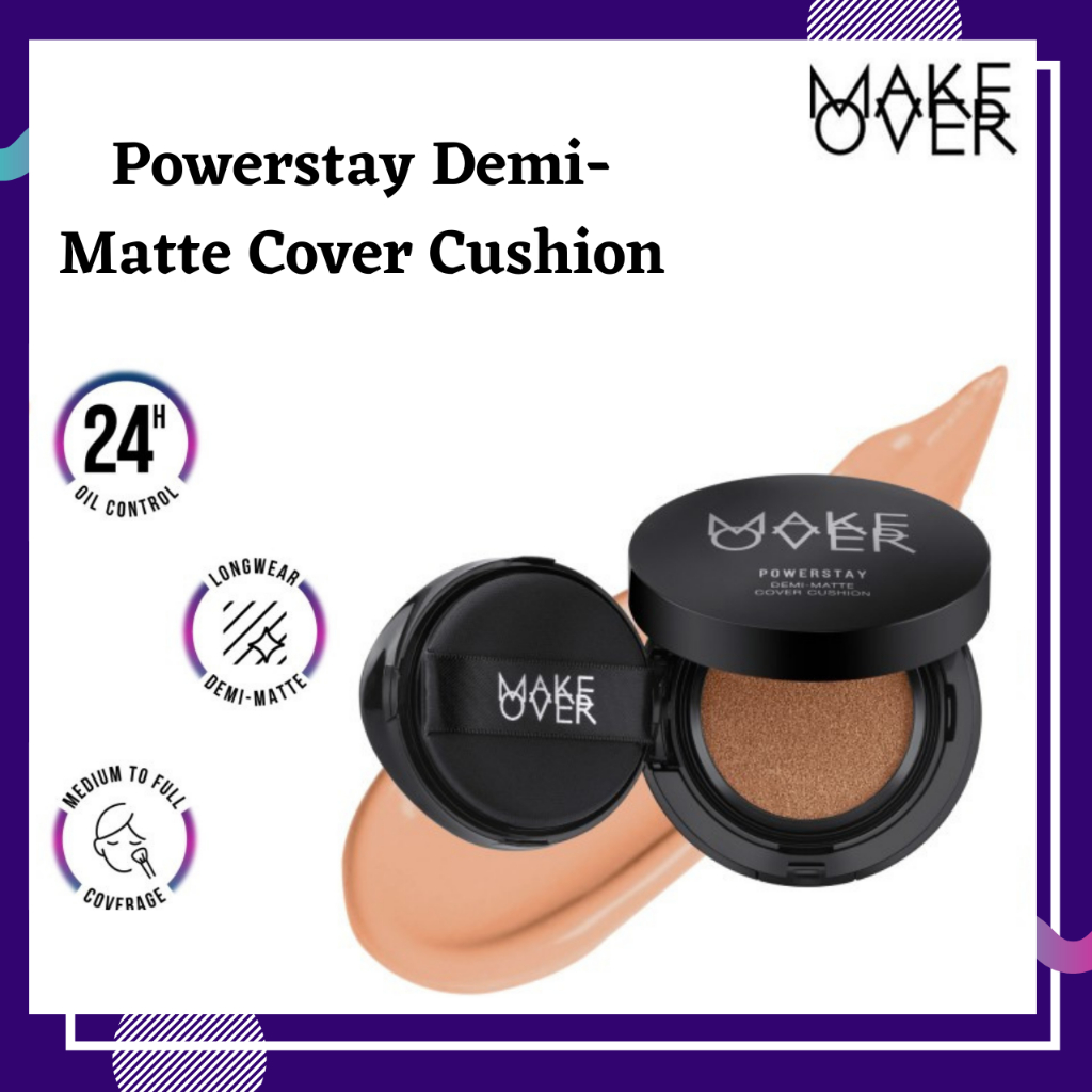 Jual Make Over Powerstay Demi Matte Cover Cushion 15gr Cushion for