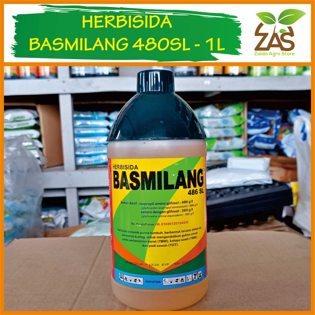 Jual Basmilang 486 Sl 1 Liter Herbisida Sistemik Shopee Indonesia