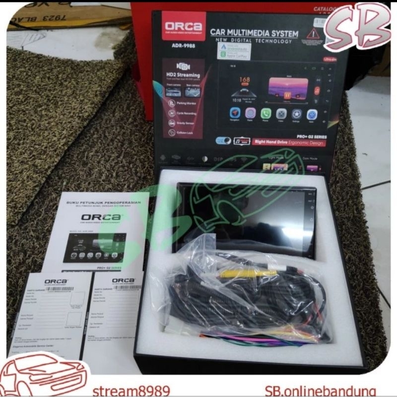 Jual Headunit Android Orca Pro+ G2 7 inch DVR front rear 4/128 terbaru ...