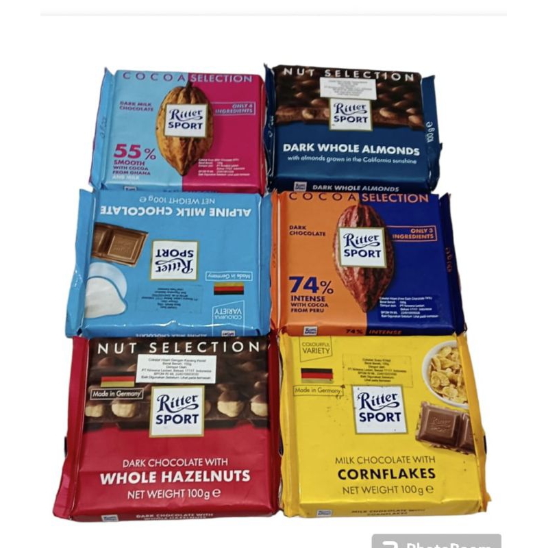 Jual Ritter SPORT COCOA SELECTION 55% 81%74% ukuran 100g exp 2024 akhir ...