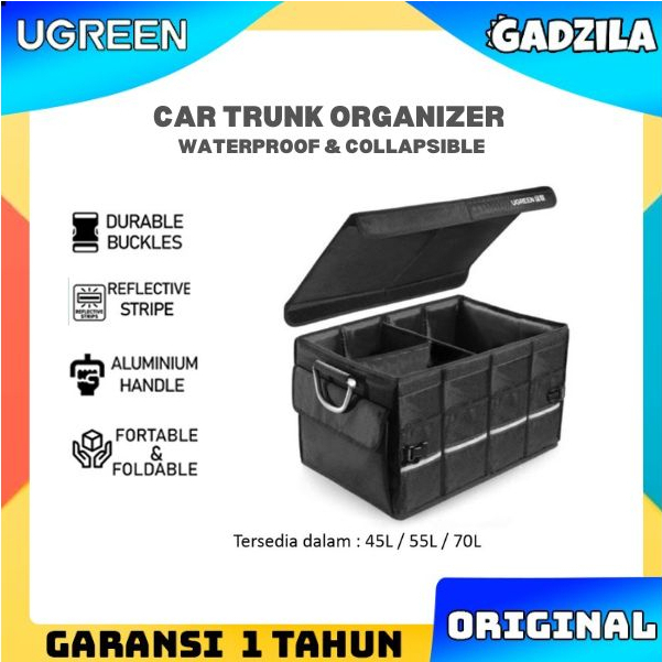 Jual Ugreen Multifunctional Trunk Car Storage Box Kotak Tempat Penyimpanan Organizer Tas Bagasi