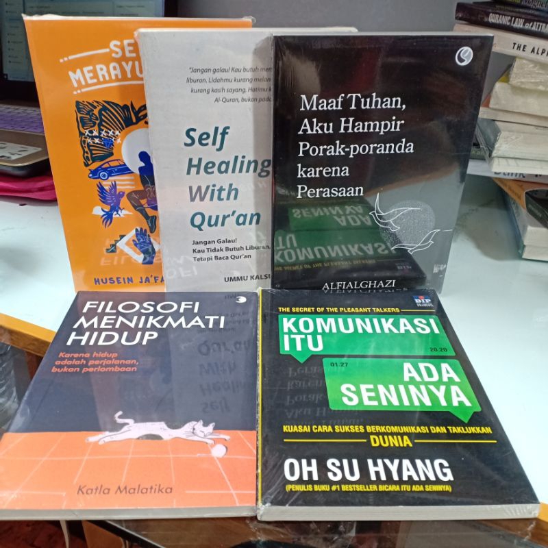 Jual Paket 5 Buku Seni Merayu Tuhan Self Healing With Quran Maaf