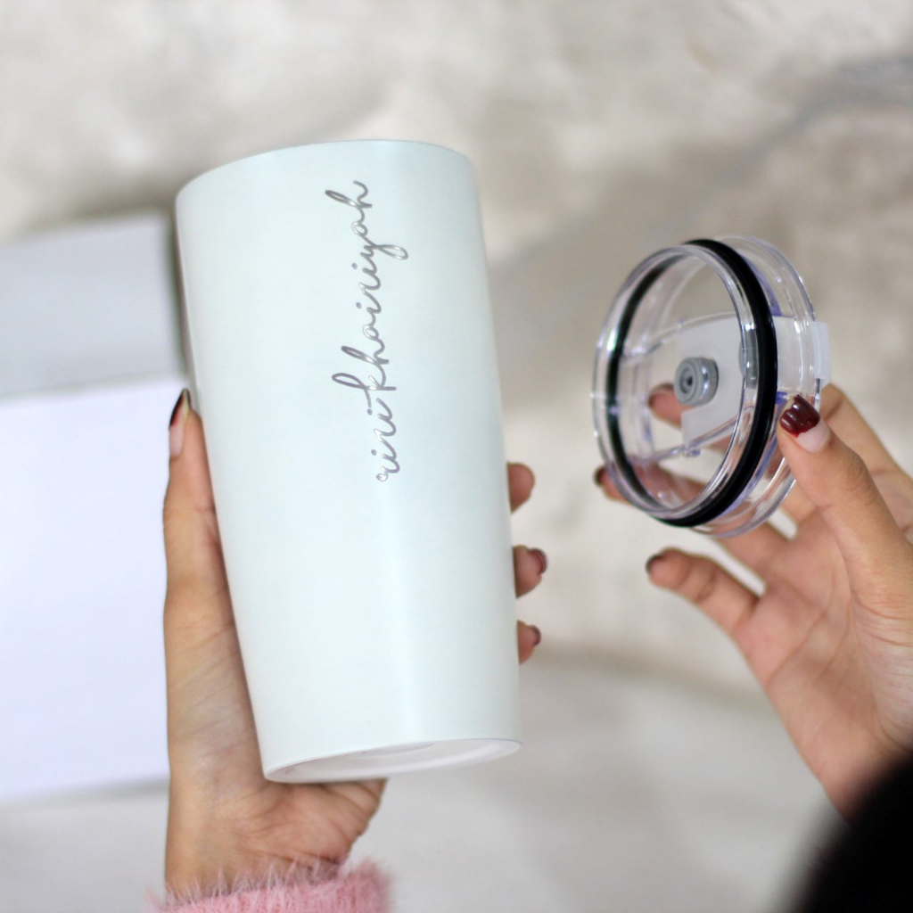 Jual TUMBLER CUSTOM GRAFIR NAMA COFFEE TUMBLER SOUVENIR MURAH HN229 ...