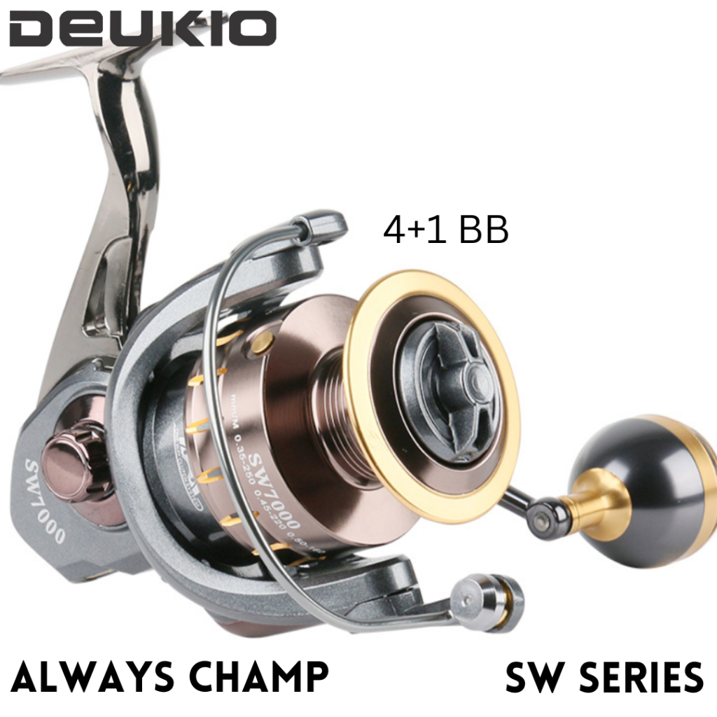 Jual Reel Spinning Metal Premium Tangguh DEUKIO SW Seri 2000 - 7000 ...