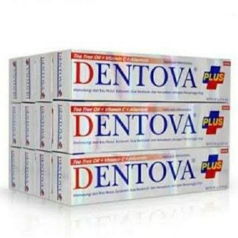 Jual DENTOVA TOOTH PASTE 80GR / PASTA GIGI / PASTA GIGI FLUORIDE PLUS ...