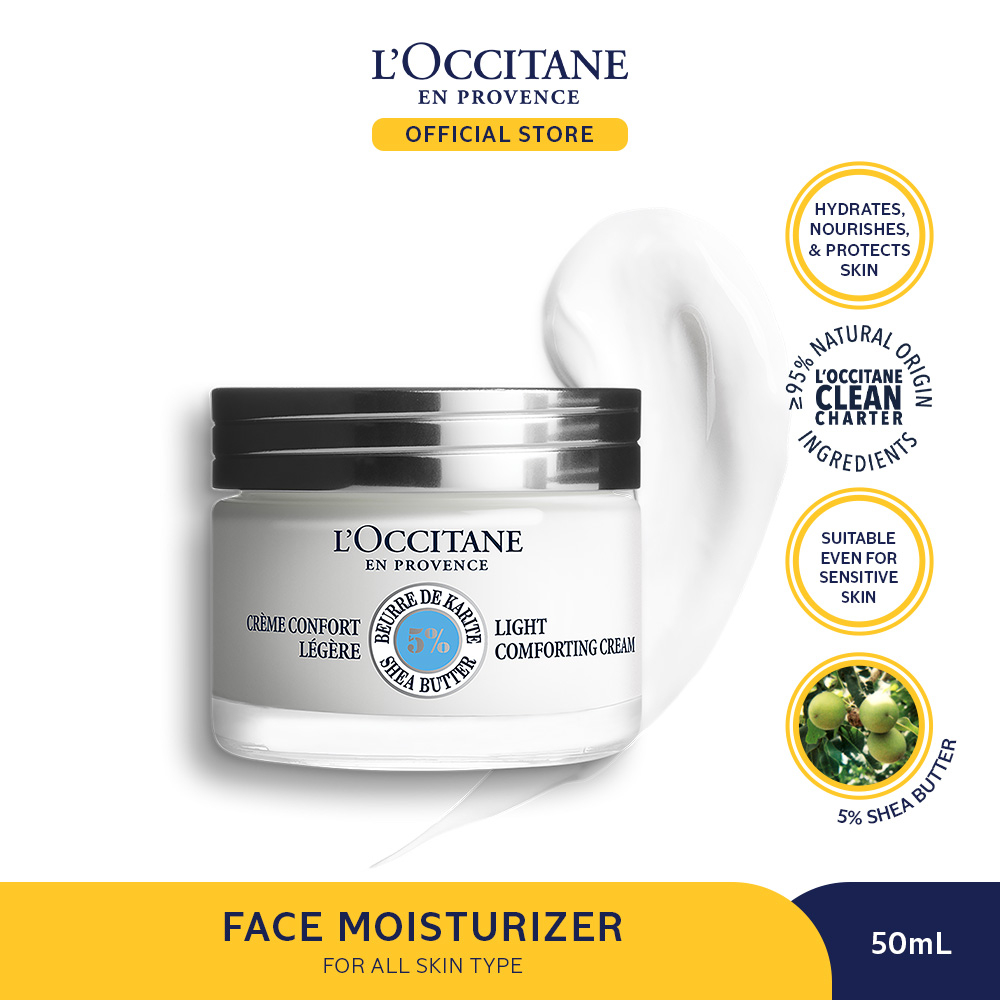 Jual L'Occitane Shea Light Comforting Cream 50ml Krim Wajah Shopee