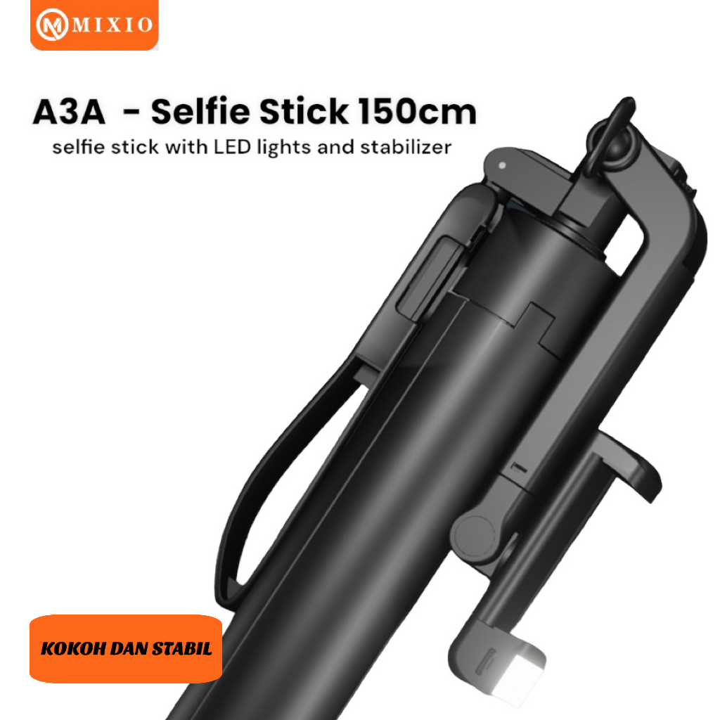 Puluz Metalen selfie stick 150 cm voor Insta360 One RS / X2