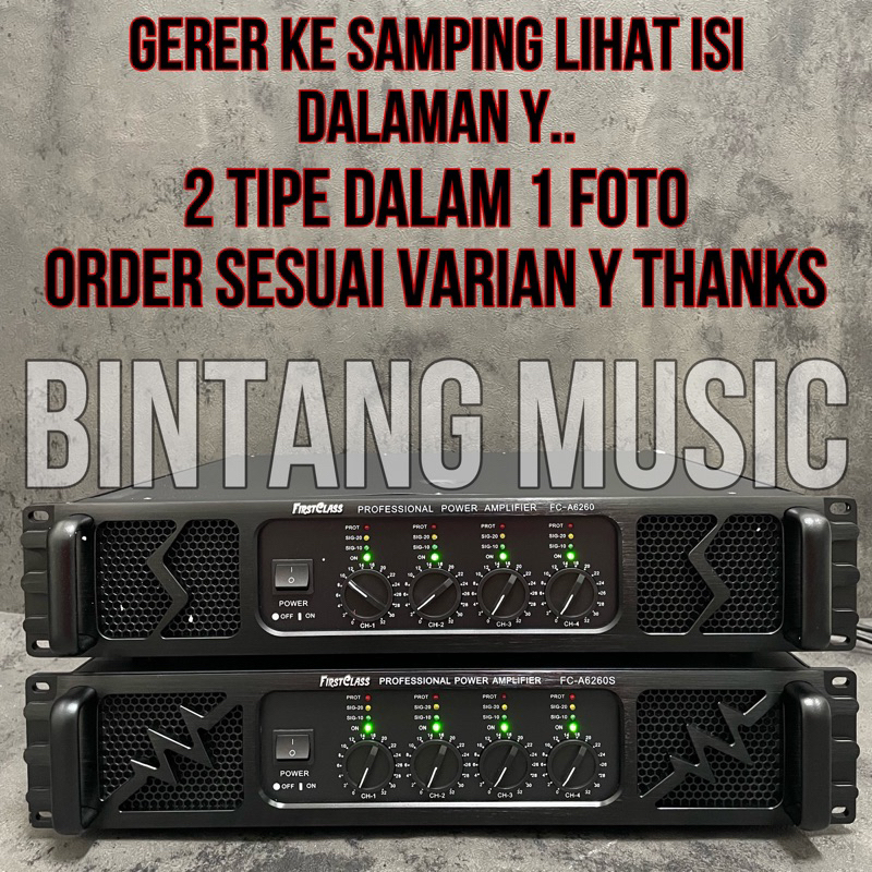 Jual Power Amplifier Firstclass FC A6260 Original firstclass fc a6260