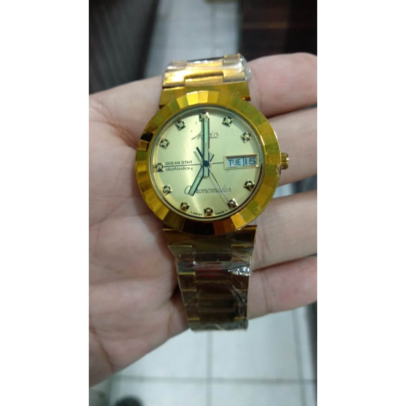 jam mido automatic gold klasik chronometer jam vintage pria jam klasik