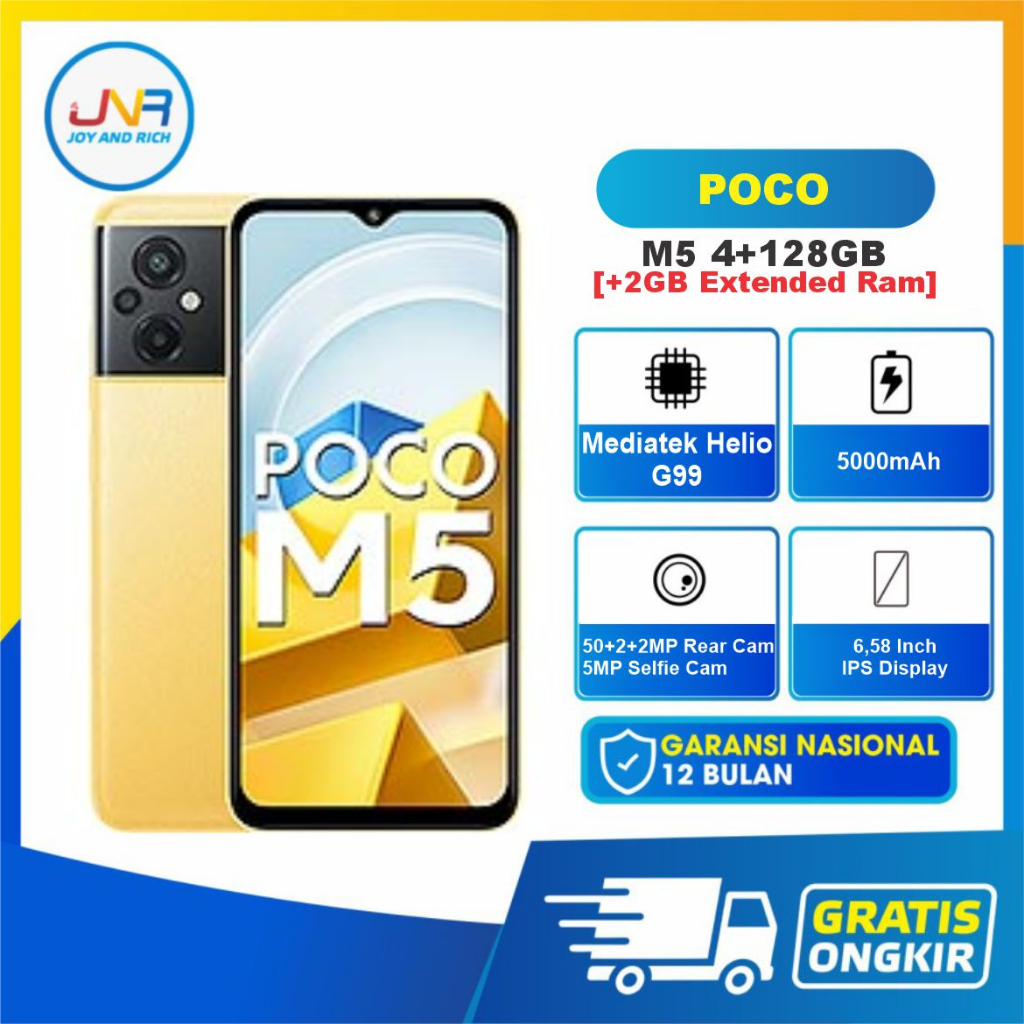 Jual Xiaomi Poco M5 4/128GB - 4/64GB Garansi Resmi 1 Tahun | Shopee ...