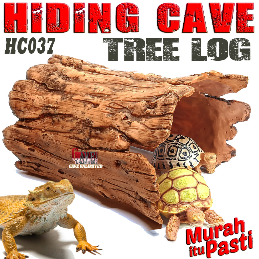 Jual HC037 HIDING CAVE TREE LOG BATANG POHON KAYU TEMPAT SEMBUNYI