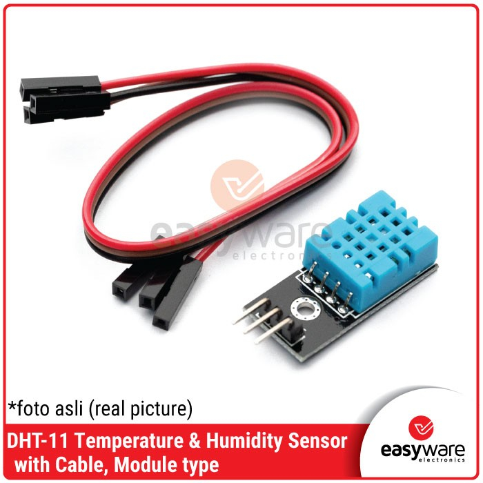 Jual DHT11 DHT-11 TEMPERATURE AND HUMIDITY SENSOR MODULE DHT11 MODULE ...