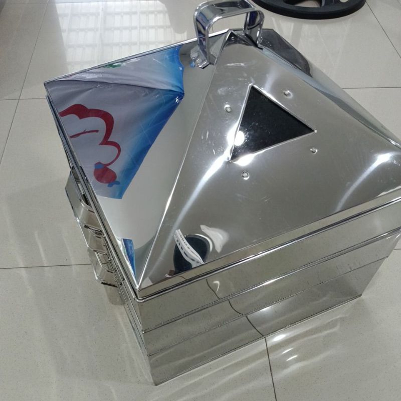 Jual Klakat Kukusan Susun 3 Stainless 40cm + Packing Kayu | Shopee ...