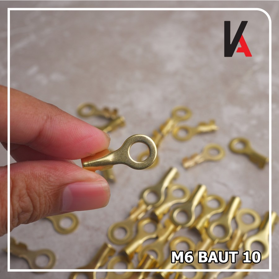 Jual TERMINAL MASSA BULAT / SKUN RING M6 BAUT 10 / SKUN AKI MOTOR MOBIL ...