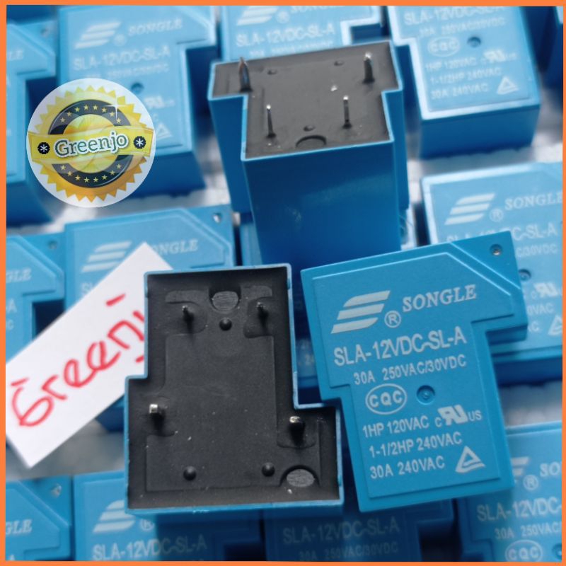 Jual Relay 12V / 24V ( 4Pin ) SLA-12VDC-SLA 30A Original Relay Kodok ...