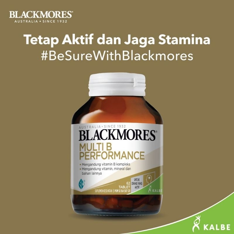 Jual [BPOM] Blackmores Multi B Performance 30 Tablet (KALBE) | Shopee ...