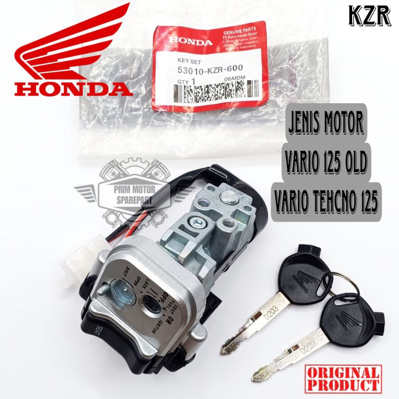 Jual KUNCI KONTAK ORIGINAL KZR HONDA VARIO 125 HONDA VARIO 125 TECHNO ORIGINAL HONDA AHM