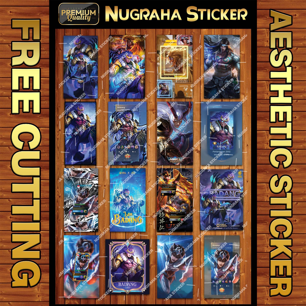 Jual (176 PCS) Sticker Badang MLBB (Sticker Mobile Legends) | Shopee ...
