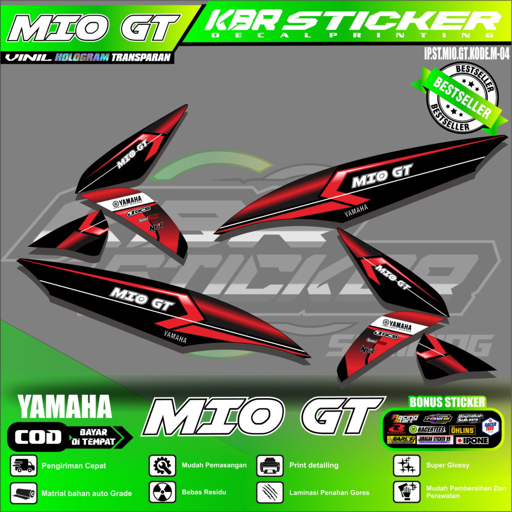 Jual [COD] Stiker MIO GT striping MIO GT motor YAMAHA motor sticker ...