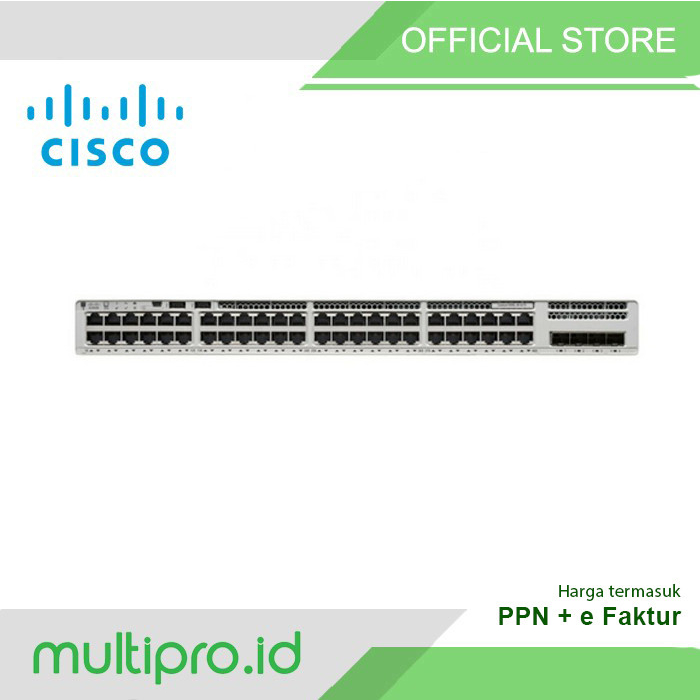 Jual Cisco C9200L-48P-4G-E Catalyst 9200 Series Switch + SmartNet ...
