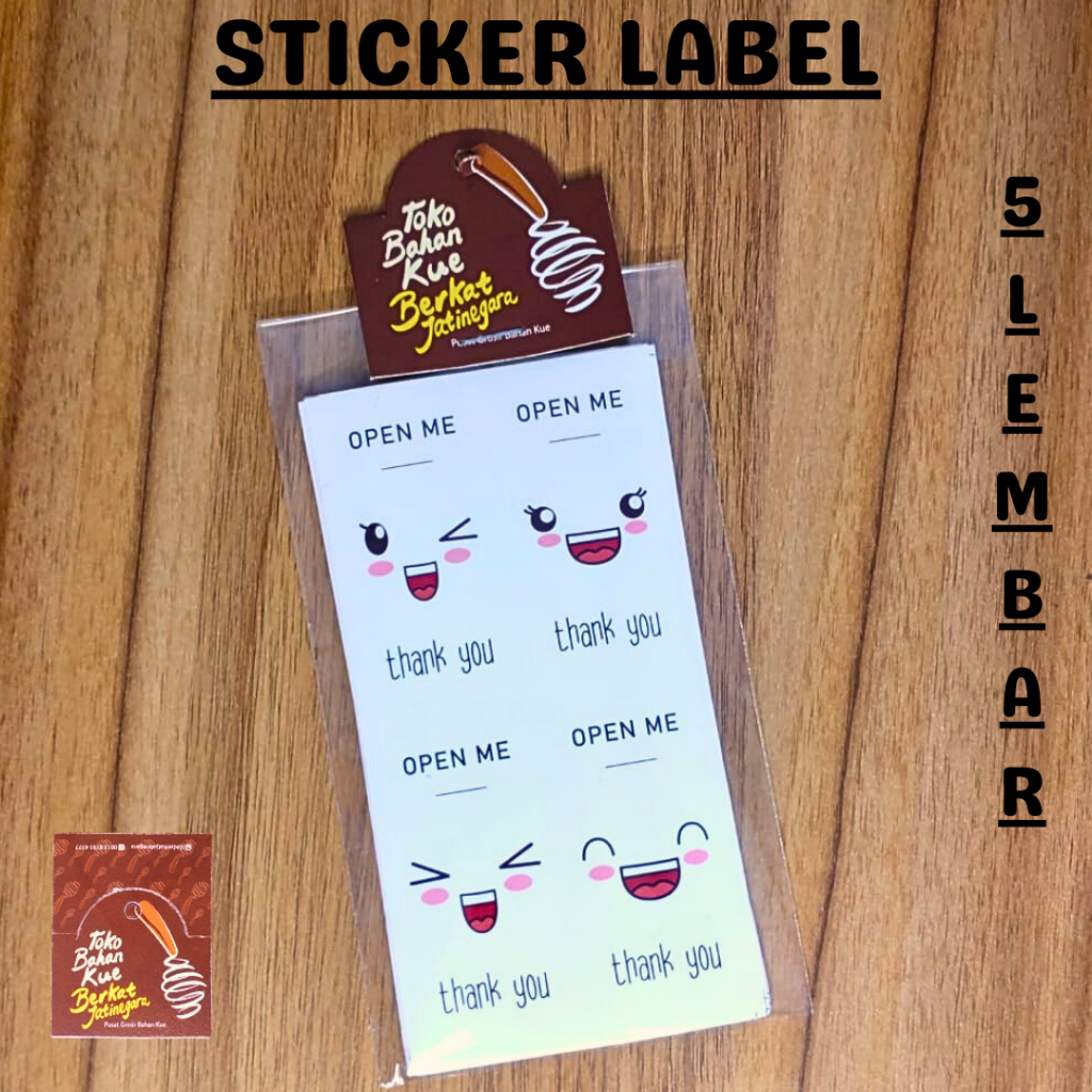 Jual STICKER LABEL THANK YOU 04 / STICKER LABEL / STIKER LEMBARAN ...